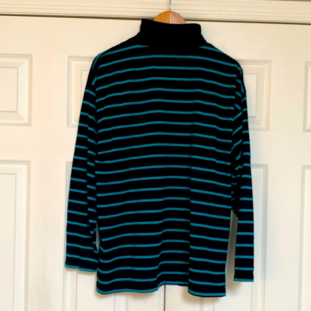 Vintage 1990s Striped Mock Turtleneck Seattle Mariners